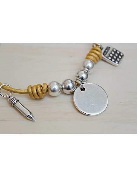 Pulsera Profe Cuero