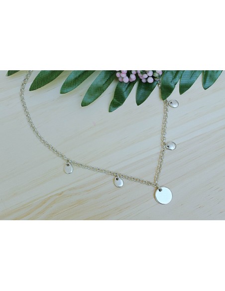 Collar Gotas y Medalla