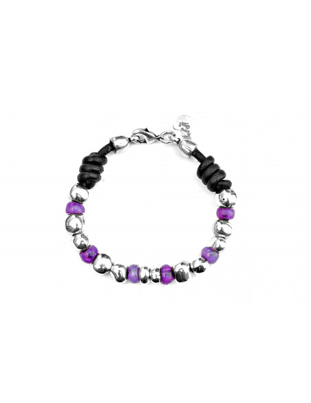 Pulsera Bolas Colores y Nudos