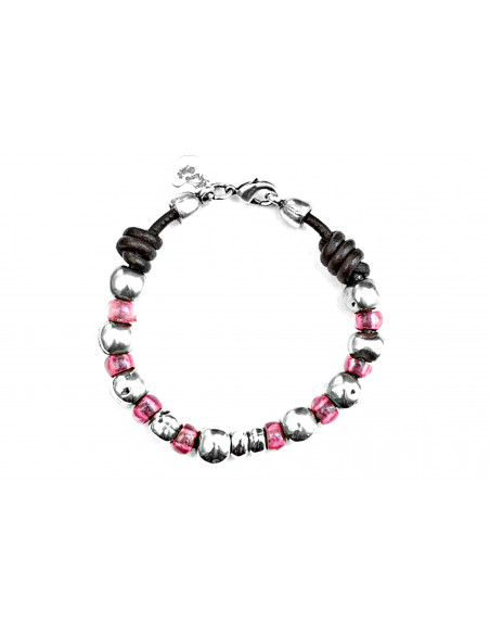 Pulsera Bolas Colores y Nudos