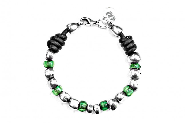 Pulsera Bolas Colores y Nudos