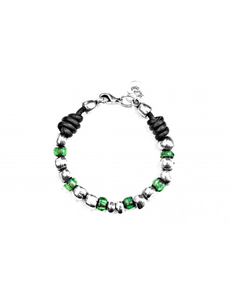 Pulsera Bolas Colores y Nudos