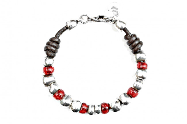 Pulsera Bolas Colores y Nudos