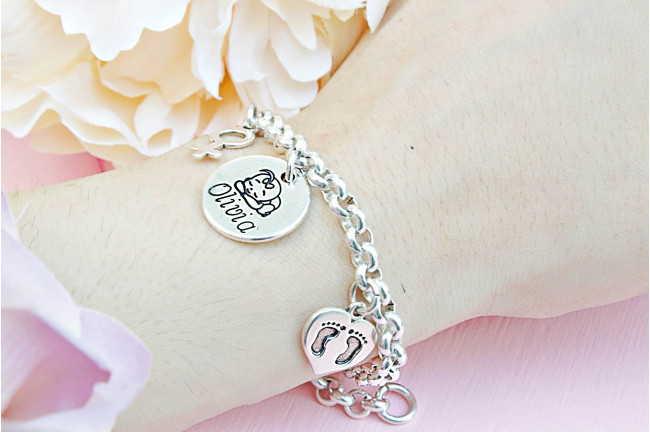 Pulsera Bebé Nombre Niña