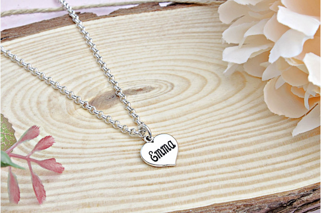 Collar Huellas Bebé con Grabado