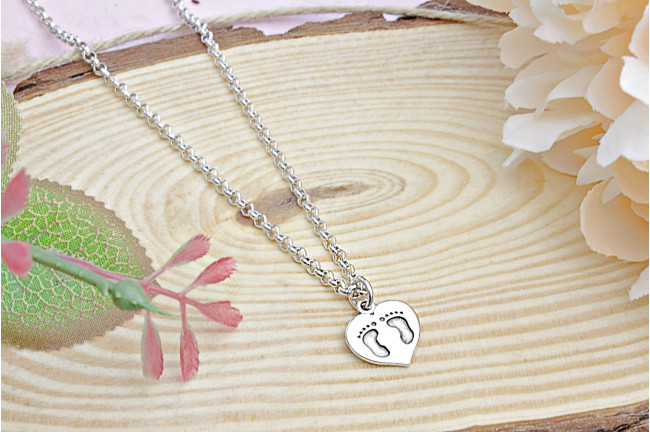 Collar Huellas Bebé con Grabado