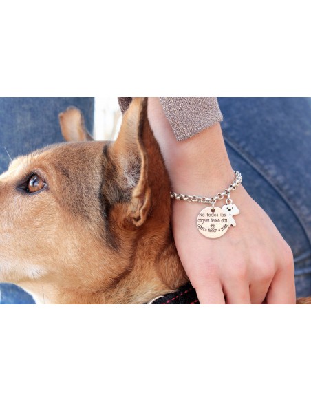 PULSERA CON ABALORIO PERRITO