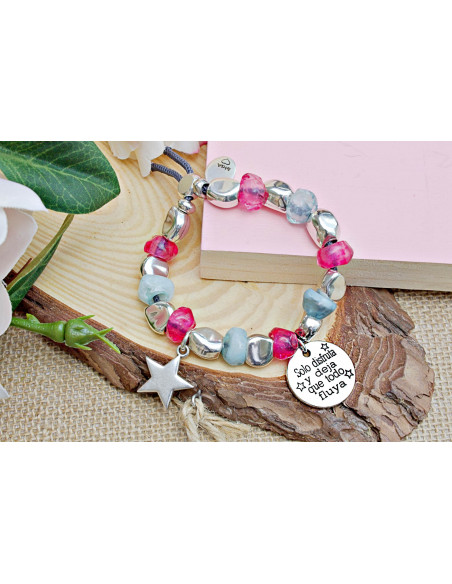 Pulsera Pepitas grandes colores