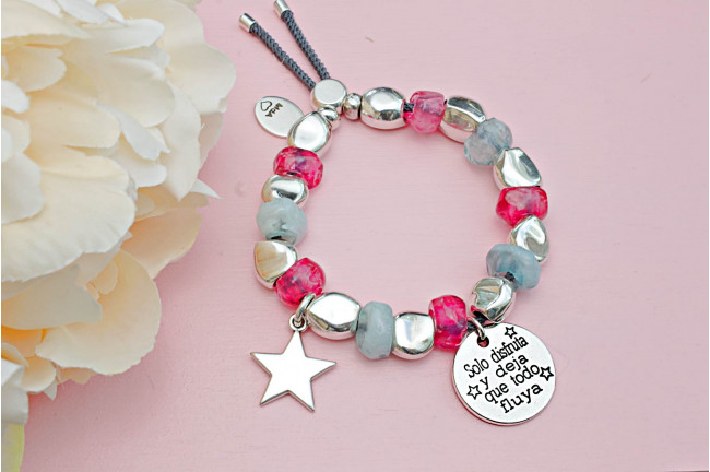 Pulsera Pepitas grandes colores