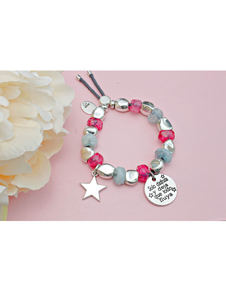 Pulsera Pepitas grandes colores