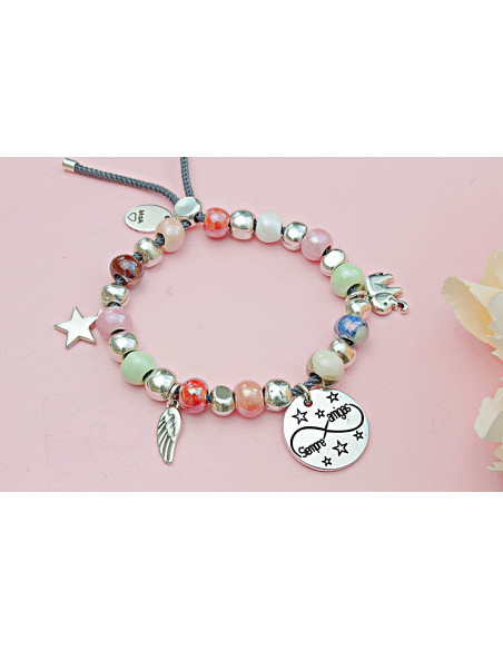 Pulsera bolitas Siempre amigas