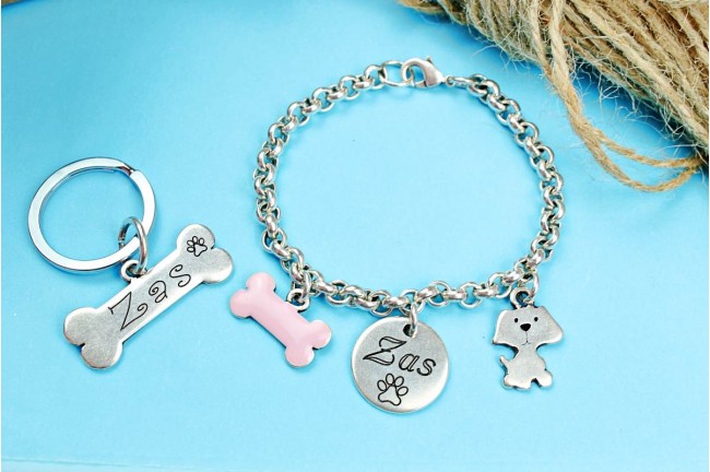 Pack Pulsera y Chapita Mascota 2
