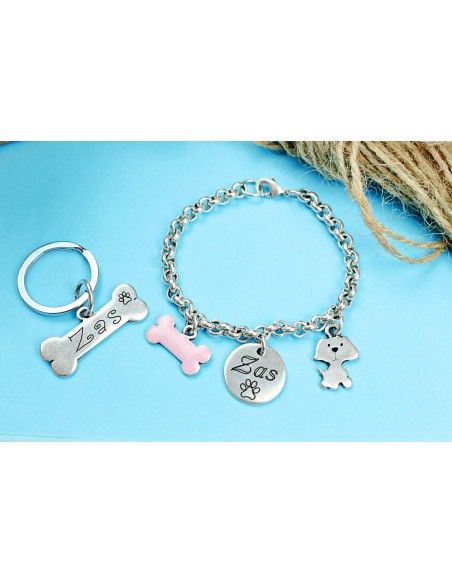 Pack Pulsera y Chapita Mascota 2