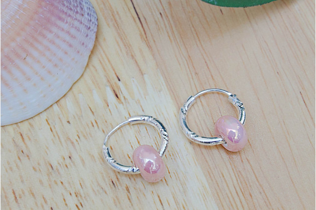 Pendientes aro bolitas