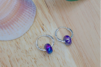 Pendientes aro bolitas 2