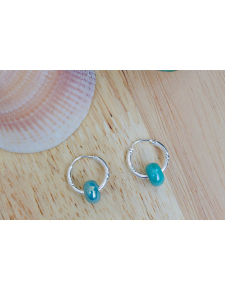 Pendientes aro bolitas