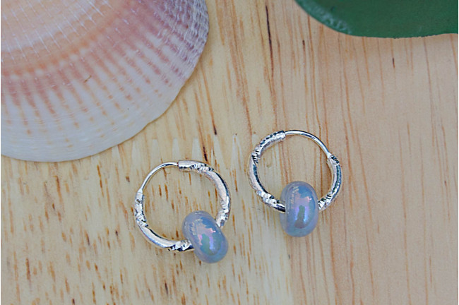 Pendientes aro bolitas