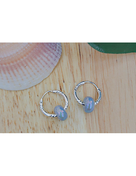 Pendientes aro bolitas