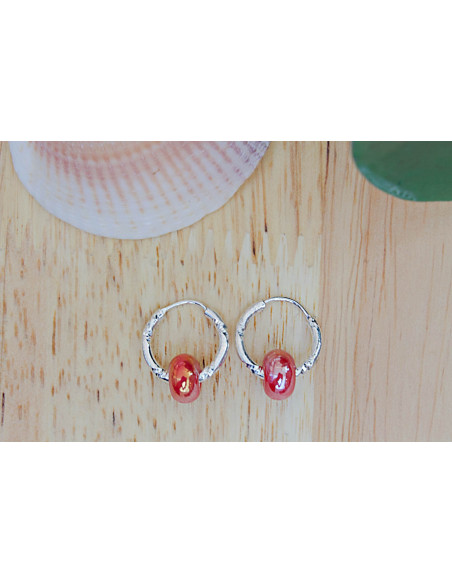 Pendientes aro bolitas