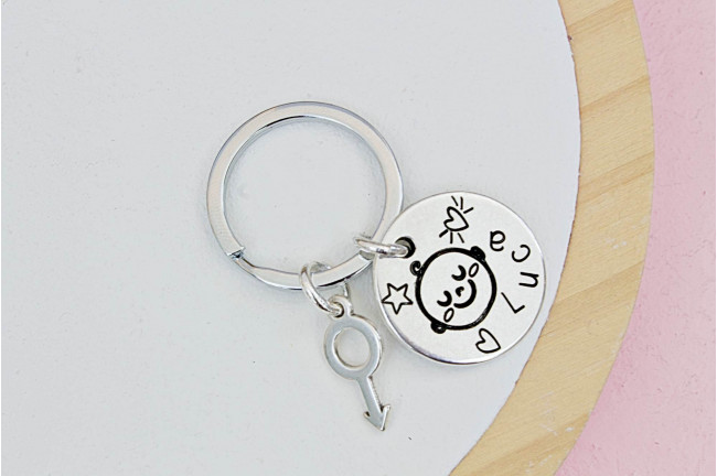 Llavero bebé con nombre niño