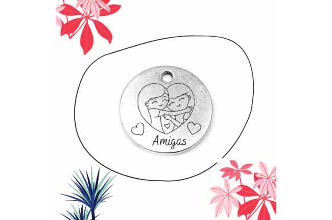 Medallas amigas de corazón