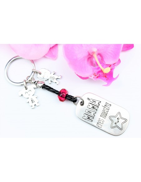 Llavero Mamá eres nuestra estrella