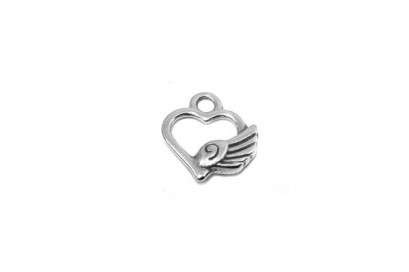 Charm Corazón con Ala
