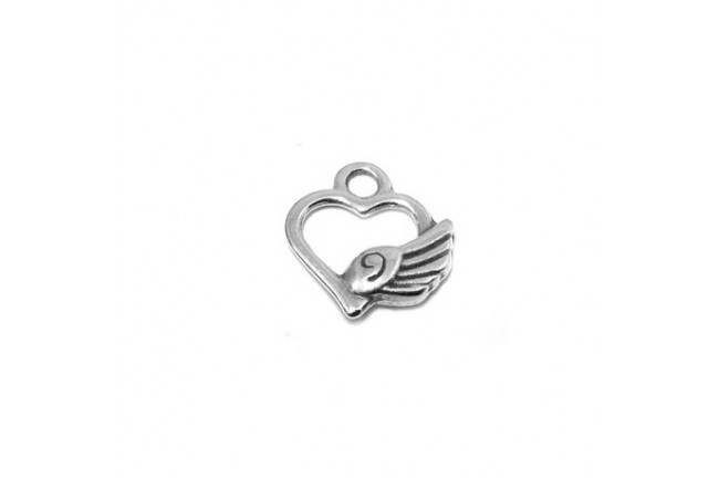 Charm Corazón con Ala