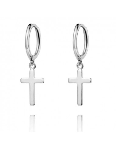 Pendientes Cruz Lisa