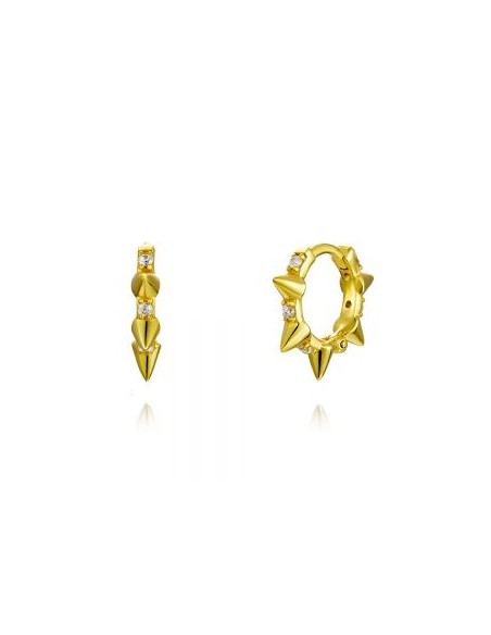 Pendientes Pincho Oro Circonitas