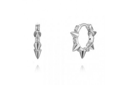 Pendientes Pinchos Plata y Circonitas