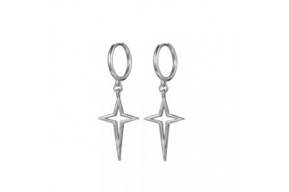 Pendientes Plata Cruz