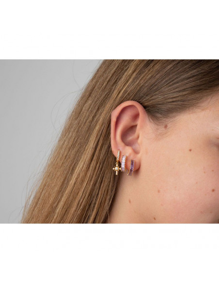 Pendientes Circonita Cruz