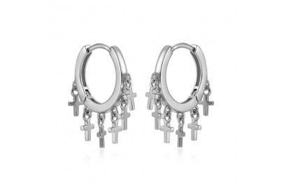 Pendientes Plata Cruces