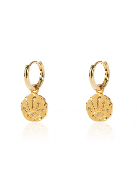 Pendientes Ojo y Circonitas