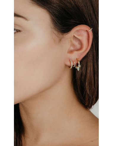 Pendientes Ojo y Circonitas
