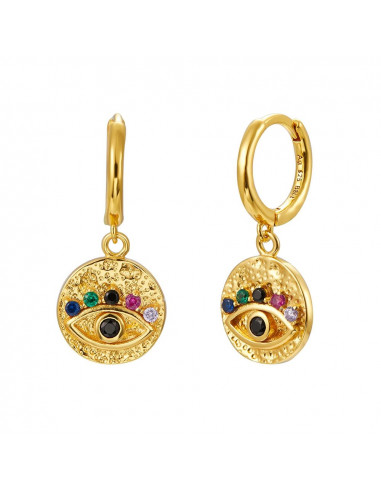 Pendientes ojo Horus y Circonitas