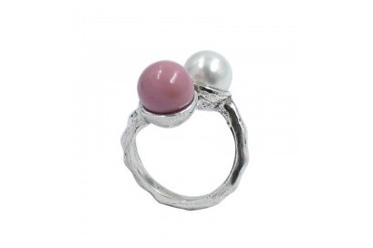 Anillo Doble Perla
