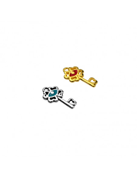 Charm Llave Trébol de la Suerte