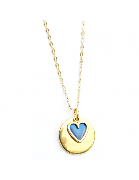 Colgante mini blue heart