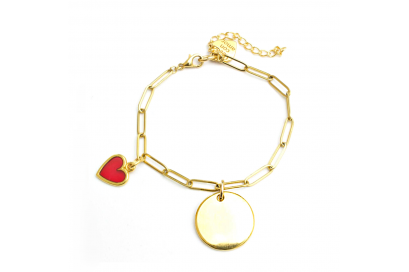 Pulsera basic mini heart personalizable