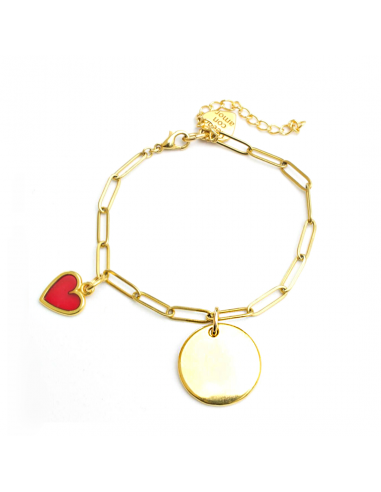 Pulsera basic mini heart personalizable