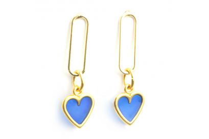 Pendientes blue heart 2