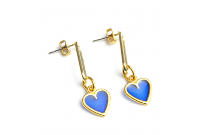 Pendientes blue heart