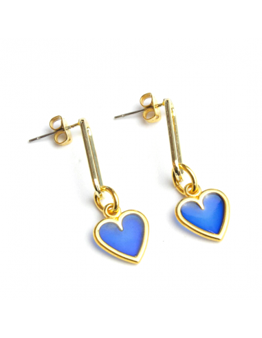 Pendientes blue heart