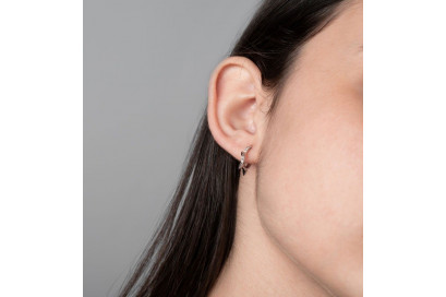 Pendientes Pinchos Plata y Circonitas 2