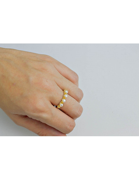 Anillo Punky Pearl
