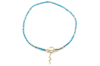 Collar Snake Azul