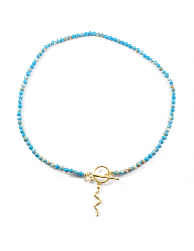 Collar Snake Azul