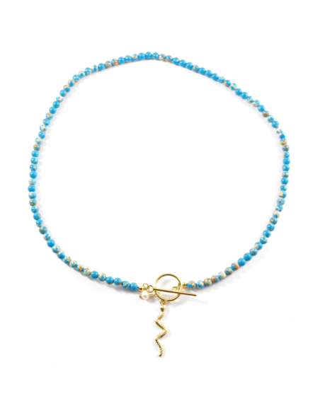 Collar Snake Azul